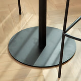 Modern Black Square Bistro Counter Heigth Bar Table Image - 12