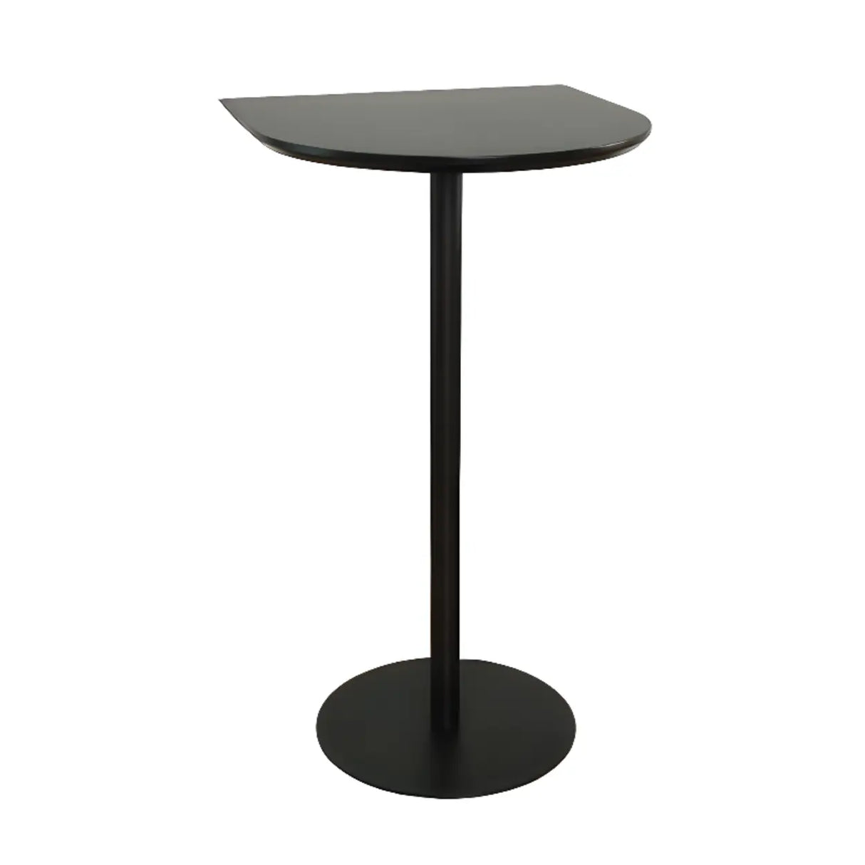 Modern Black Square Bistro Counter Heigth Bar Table Image - 2