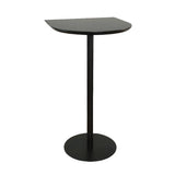 Modern Black Square Bistro Counter Heigth Bar Table Image - 2
