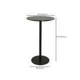 Modern Black Square Bistro Counter Heigth Bar Table Image - 22
