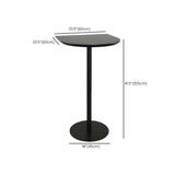 Modern Black Square Bistro Counter Heigth Bar Table Image - 24