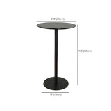 Modern Black Square Bistro Counter Heigth Bar Table Image - 28