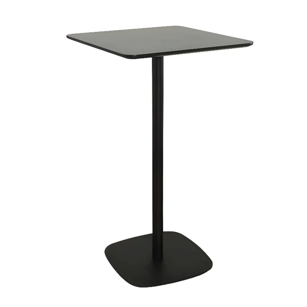 Modern Black Square Bistro Counter Heigth Bar Table Image - 3
