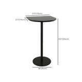 Modern Black Square Bistro Counter Heigth Bar Table Image - 30