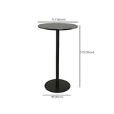 Modern Black Square Bistro Counter Heigth Bar Table Image - 31