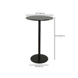 Modern Black Square Bistro Counter Heigth Bar Table Image - 33