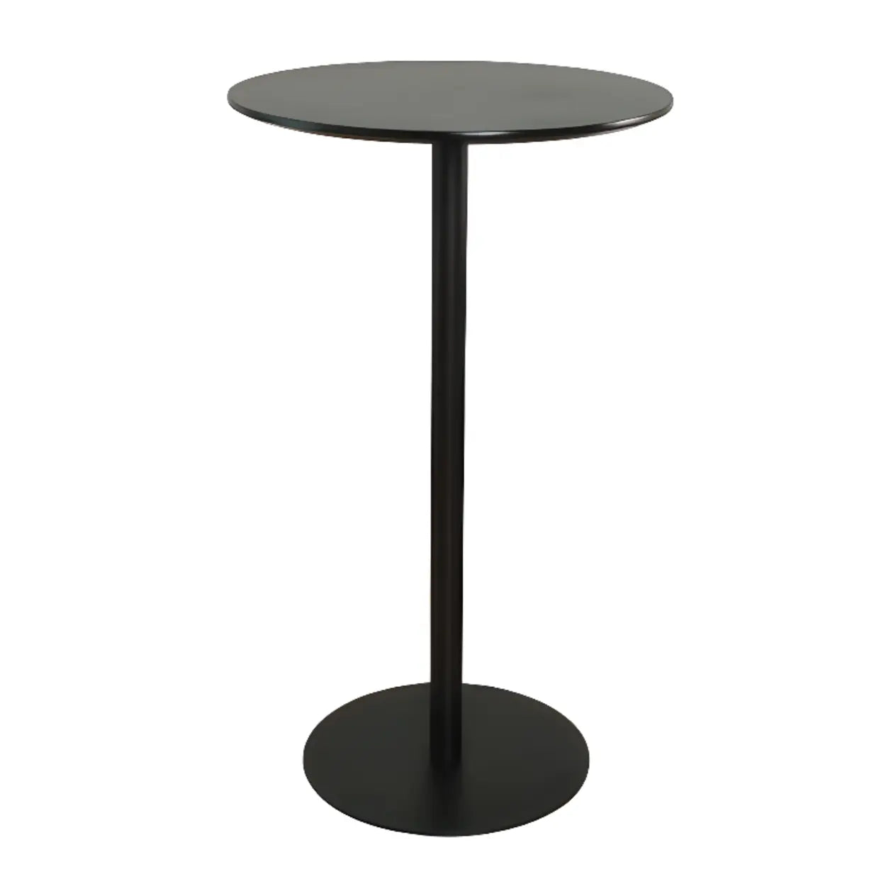 Modern Black Square Bistro Counter Heigth Bar Table Image - 5