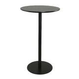 Modern Black Square Bistro Counter Heigth Bar Table Image - 5
