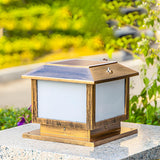Modern Black Square LED Metal Outdoor Table Lamp  Image - 8