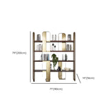Modern Black Stainless Steel Open Etagere Bookcase Image - 16