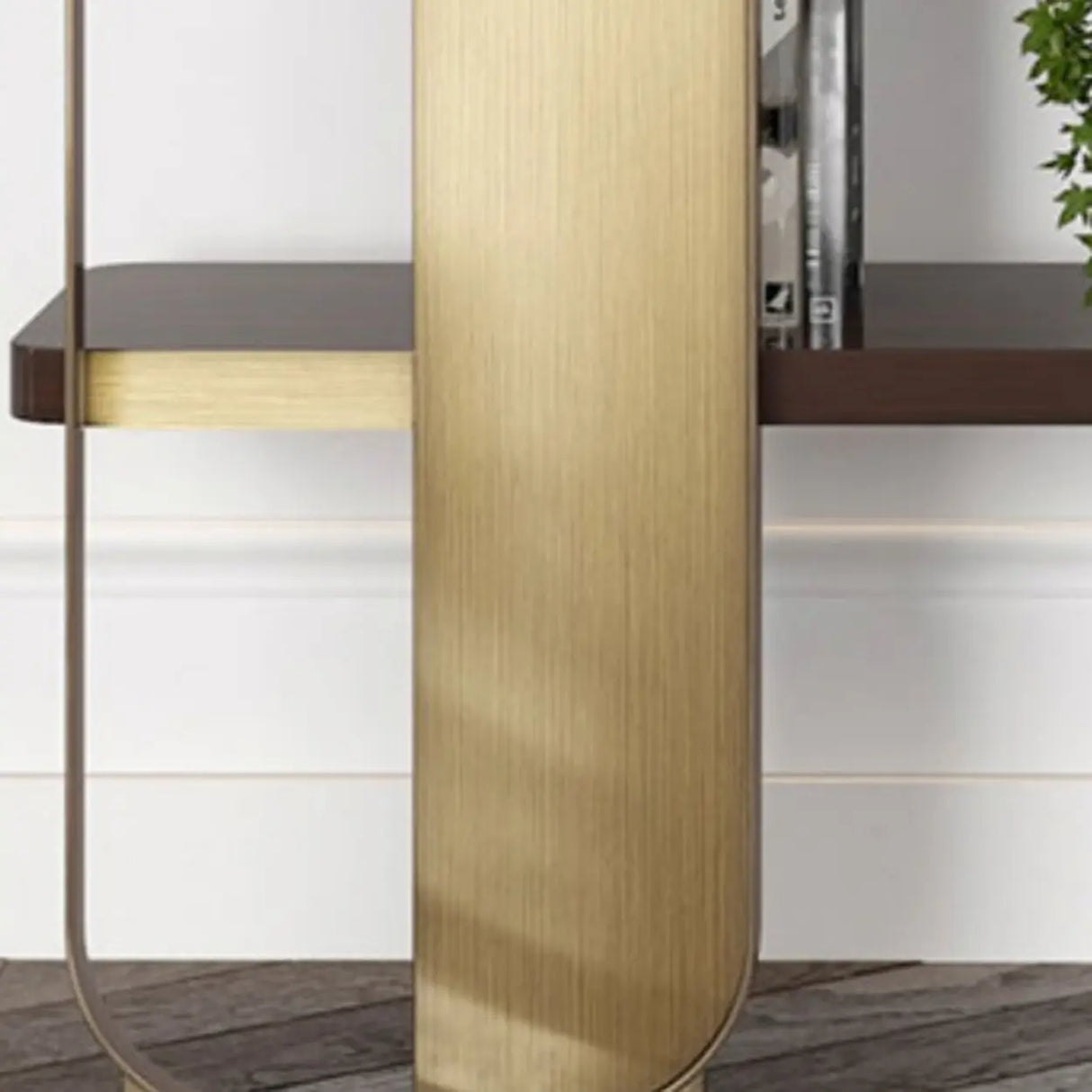 Modern Black Stainless Steel Open Etagere Bookcase Image - 8