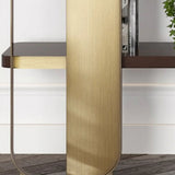 Modern Black Stainless Steel Open Etagere Bookcase Image - 8