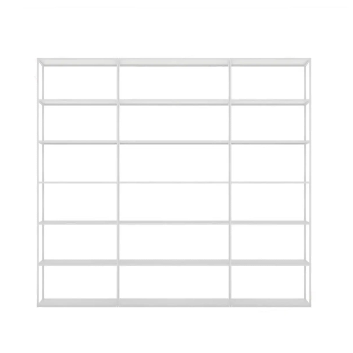 Modern Black Versatile Metal Frame Display Bookcase Image - 11