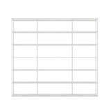 Modern Black Versatile Metal Frame Display Bookcase Image - 11