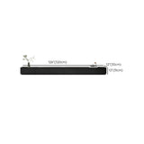 Modern Black Wood Rectangle TV Stand with Drawers Image - 22