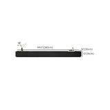 Modern Black Wood Rectangle TV Stand with Drawers Image - 26