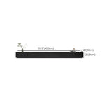 Modern Black Wood Rectangle TV Stand with Drawers Image - 27