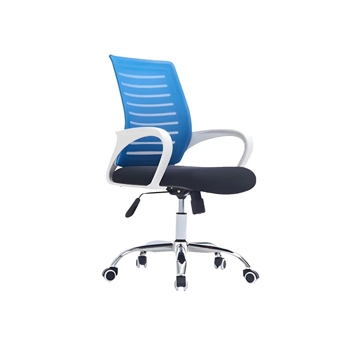 Modern Blue Ergonomic Adjustable Swivel Mesh Office Chair Image - 9