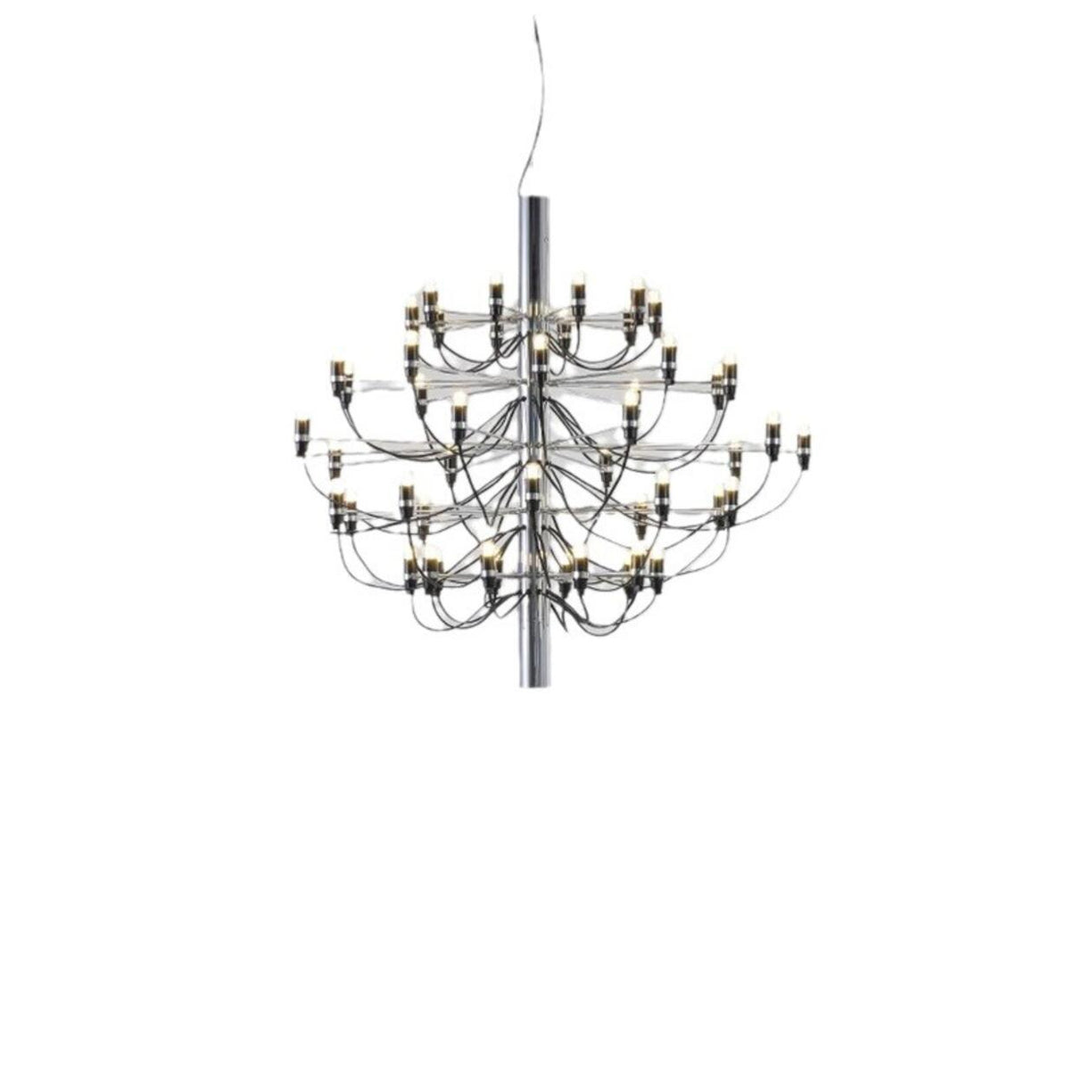 Modern Branching Metal Linear Chandelier Adjustable Height Image - 5