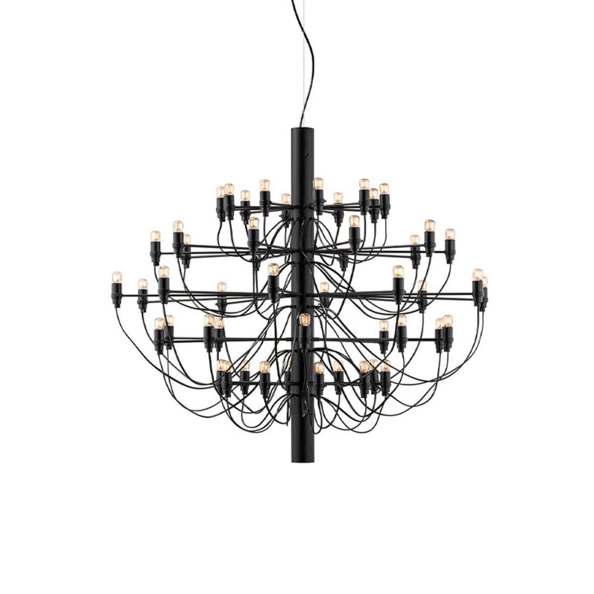 Modern Branching Metal Linear Chandelier Adjustable Height Image - 7