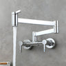 Modern Brass Wall-Mounted Dual Mode Pot Filler Faucet Image - 11