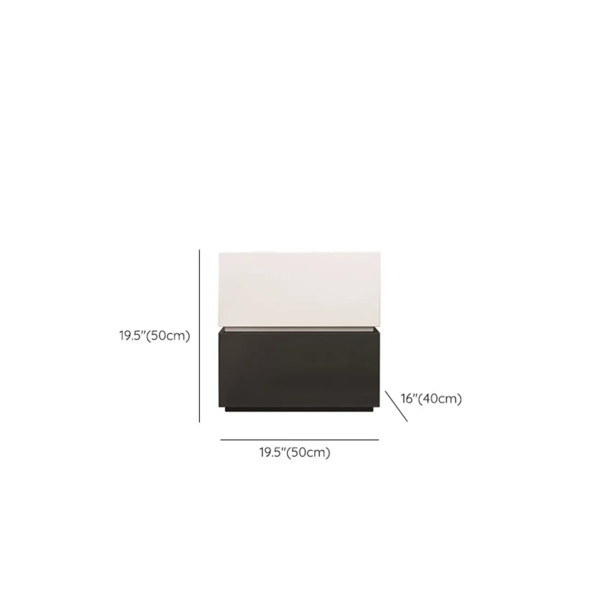Modern Brown and Black Wood Nightstand with Drawer Storage Image - 19