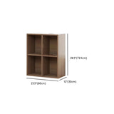 Modern Brown Cube Modular Wooden Storage Bookcases Image - 17
