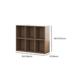 Modern Brown Cube Modular Wooden Storage Bookcases Image - 21