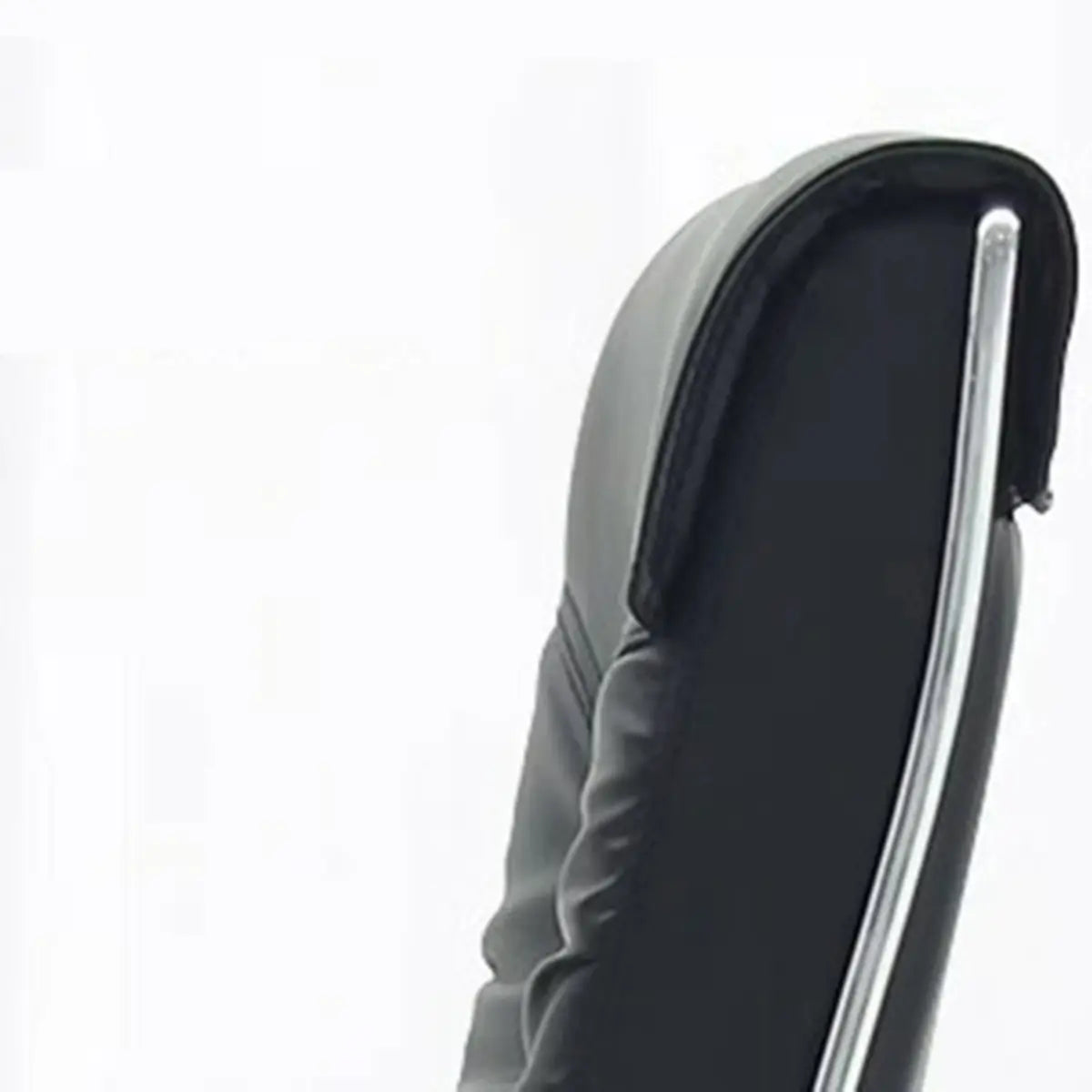 Modern Brown Ergonomic Leather Office Chair with Arms Image - 12