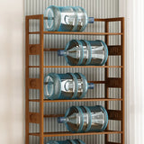 Modern Brown Open Back Wood Frame Standard Bookshelf Image - 16