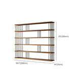 Modern Brown Wooden Shelf Brown Large Storage Bookshelf Image - 23
