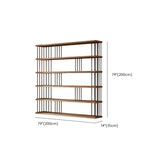 Modern Brown Wooden Shelf Brown Large Storage Bookshelf Image - 24