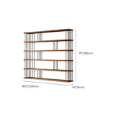 Modern Brown Wooden Shelf Brown Large Storage Bookshelf Image - 25