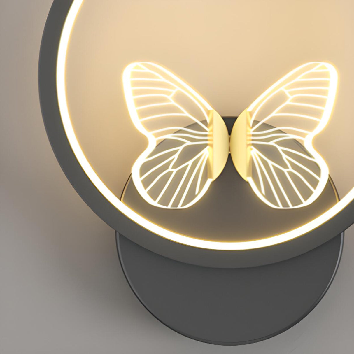 Modern Butterfly Bedroom LED Wall Lamp Image - 11