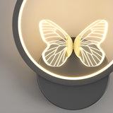 Modern Butterfly Bedroom LED Wall Lamp Image - 11