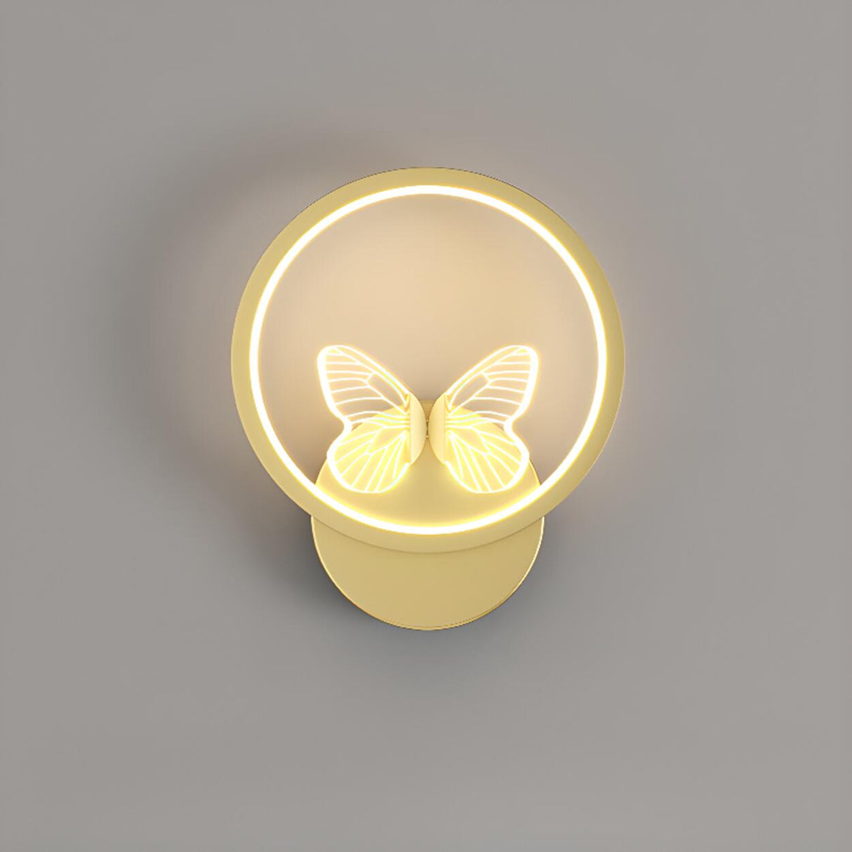Modern Butterfly Bedroom LED Wall Lamp Image - 5