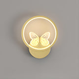 Modern Butterfly Bedroom LED Wall Lamp Image - 5