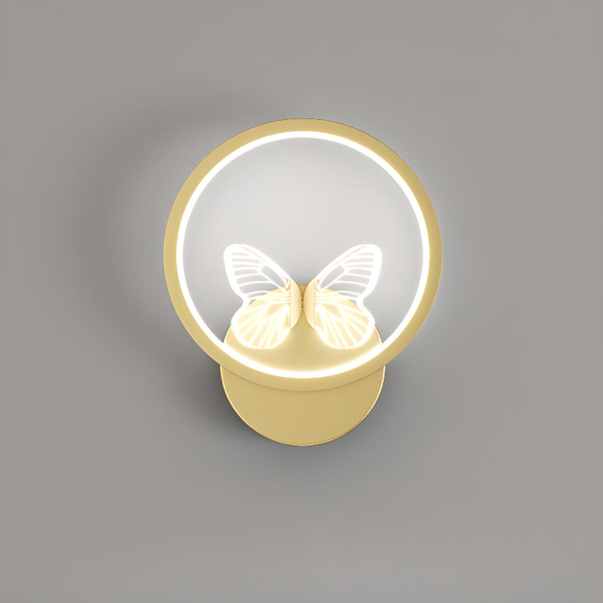 Modern Butterfly Bedroom LED Wall Lamp Image - 6