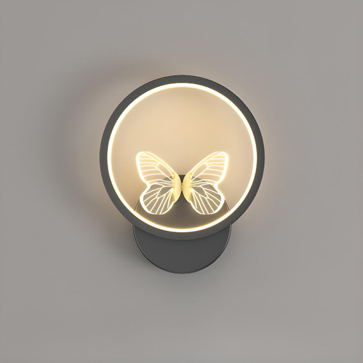Modern Butterfly Bedroom LED Wall Lamp Image - 7