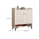 Modern Cabinet Wood Hallway Beige Large Shoe Storage Unit Image - 23