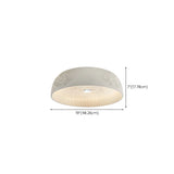 Contemporary White Carving Dome Flush Mount Light Image - 12