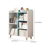 Modern Casual Closed Back Wood Storage Wide Bookcase Image - 32