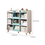 Modern Casual Closed Back Wood Storage Wide Bookcase Image - 36