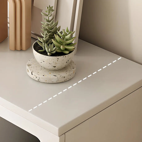 Modern Cave Style Vertical Wood Display Bookcase White Image - 2