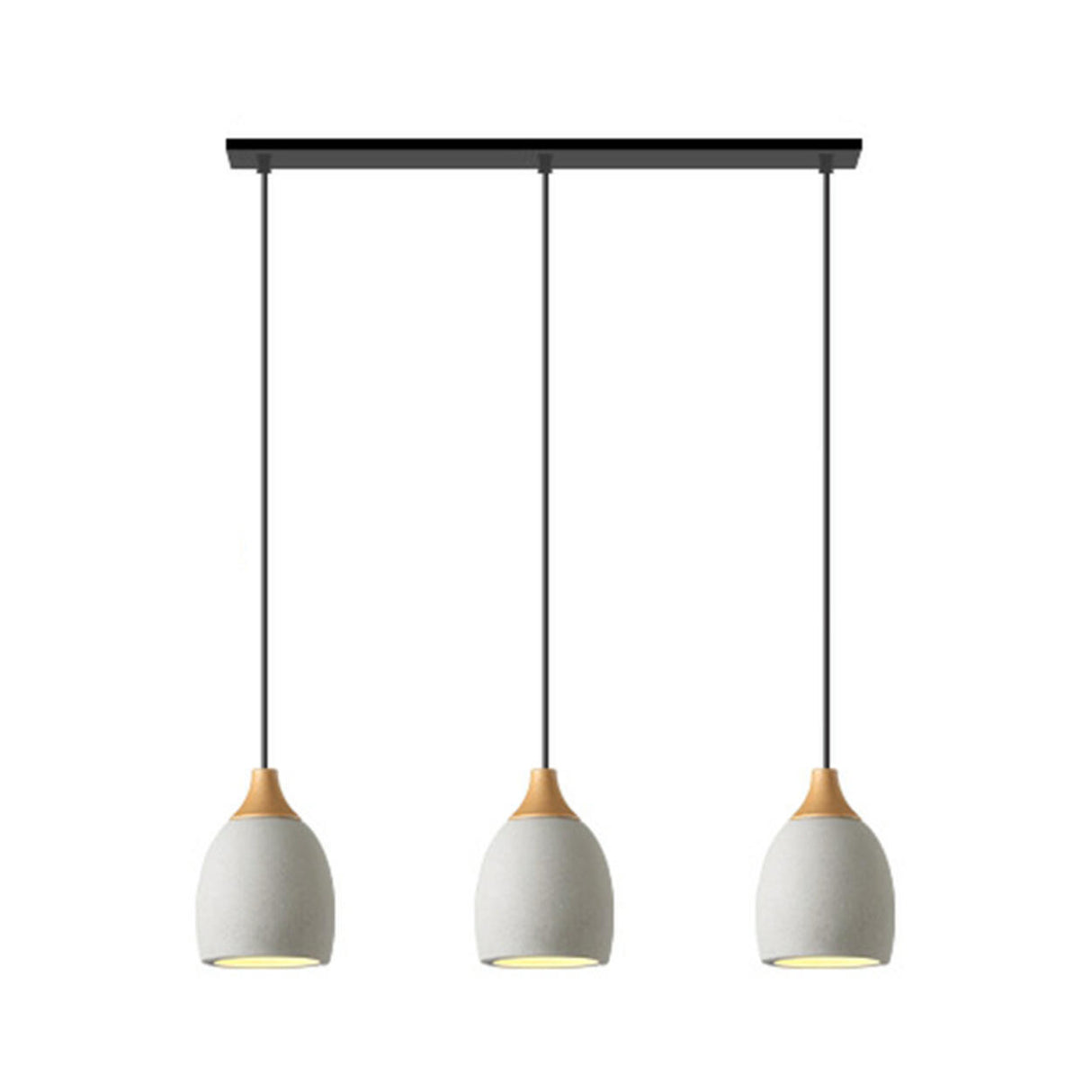 Modern Ceramics Dome  Pendant Light Adjustable Length Image - 10
