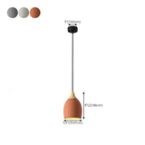 Modern Ceramics Dome  Pendant Light Adjustable Length #size