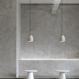 Modern Ceramics Dome  Pendant Light Adjustable Length Image - 7