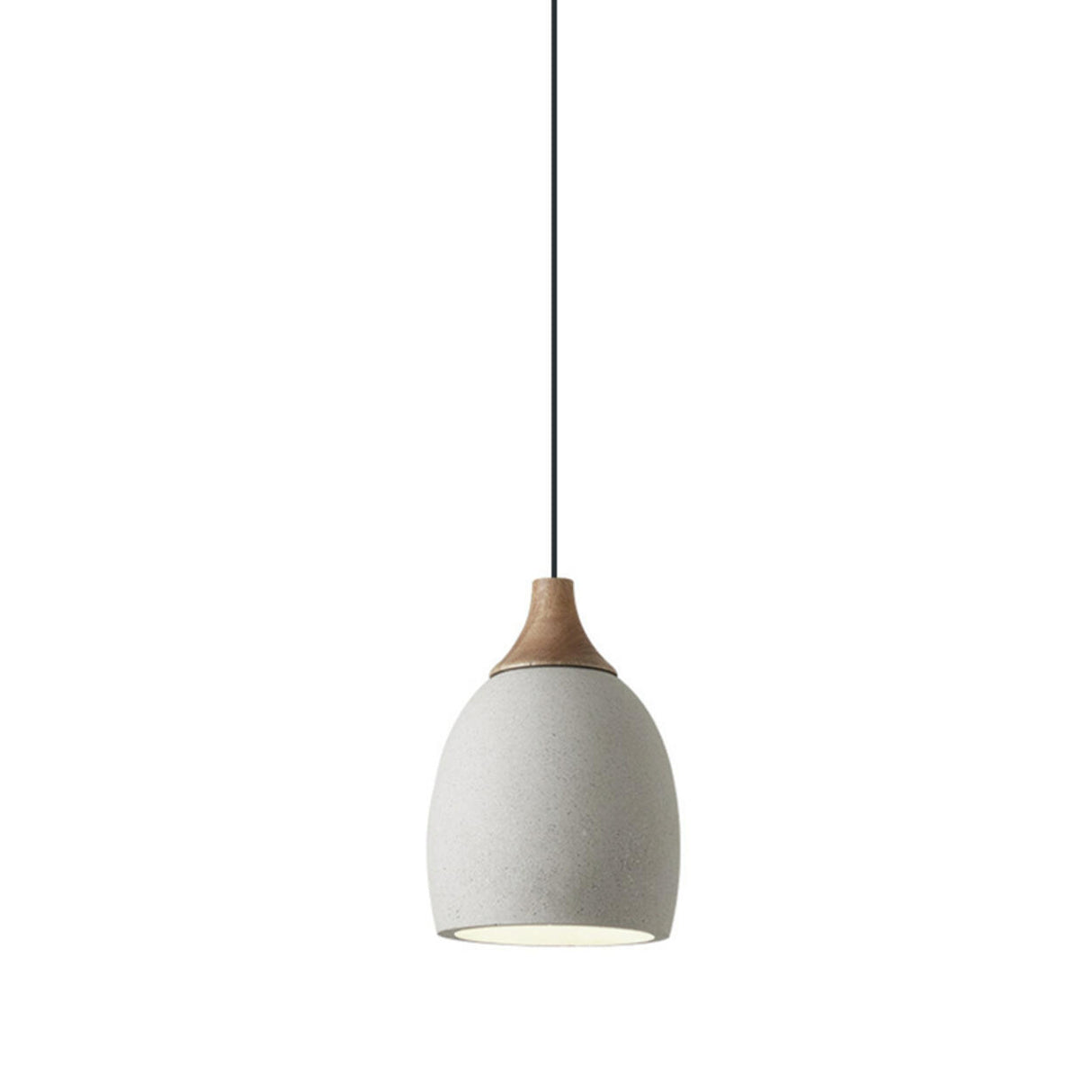 Modern Ceramics Dome  Pendant Light Adjustable Length Image - 8