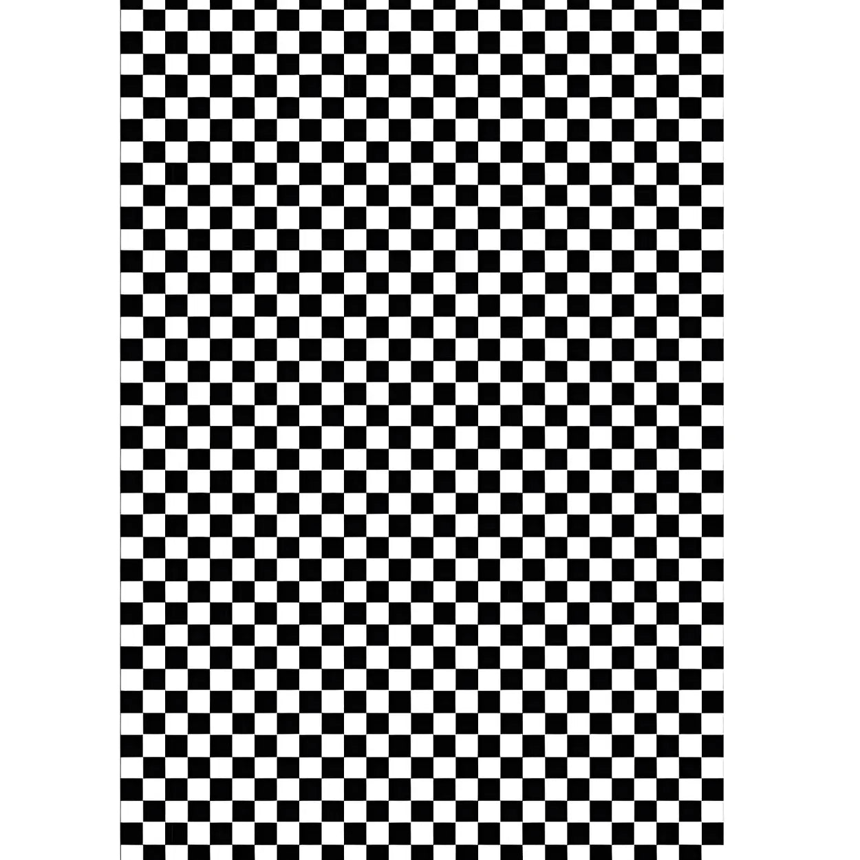 Modern Checkered Polyester Green Anti-Slip Rug Image - 2