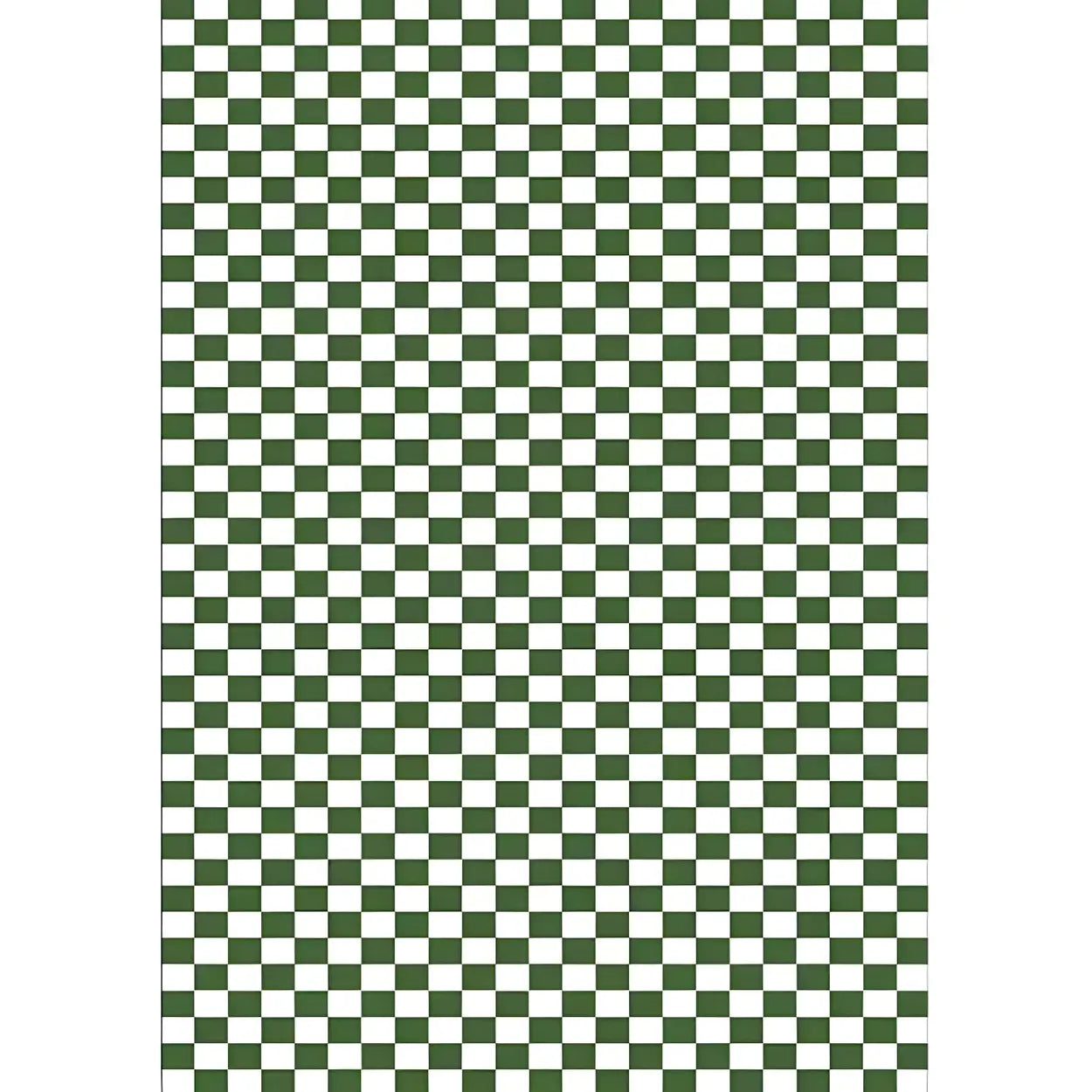 Modern Checkered Polyester Green Anti-Slip Rug Image - 6